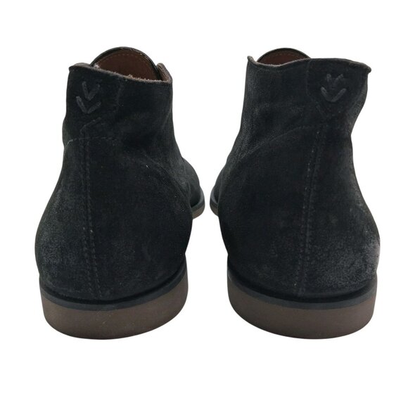 John Varvatos Boots Mens Size 10 Black Suede Chukka Ankle Lace Up Made in Italy - Picture 7 of 12
